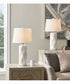 Odelia 2-Light 2 Pack-Table Lamp White Ceramichrome/ White Linen