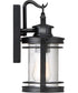 Booker Small 1-light Outdoor Wall Light Mystic Black