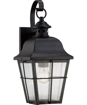 Millhouse Small 1-light Outdoor Wall Light Mystic Black