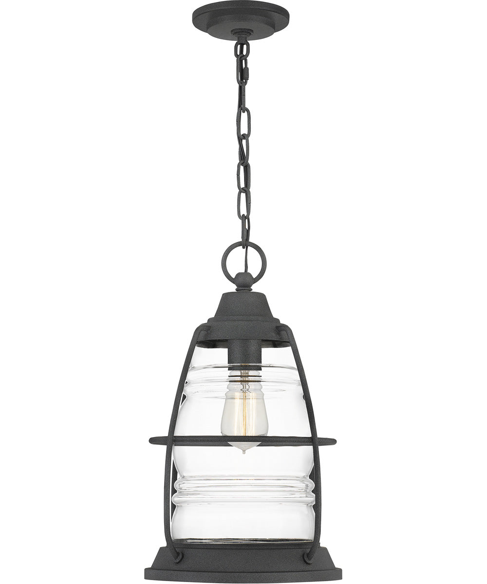 Admiral Small 1-light Mini Pendant Coastal Armour Aluminum Mottled Black