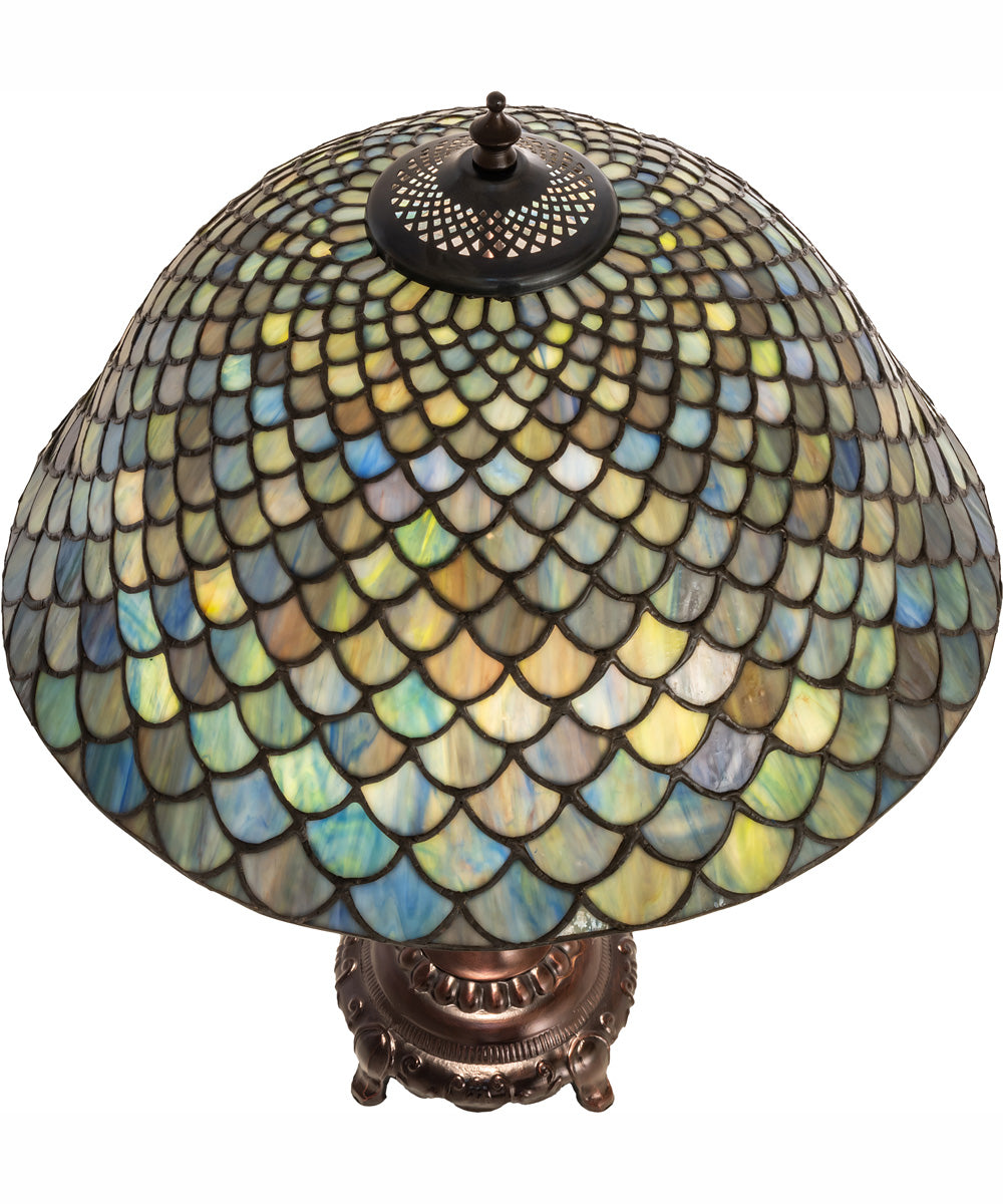 22" High Tiffany Fishscale Table Lamp