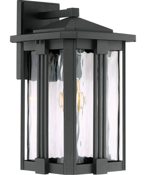 Everglade Medium 1-light Outdoor Wall Light Earth Black