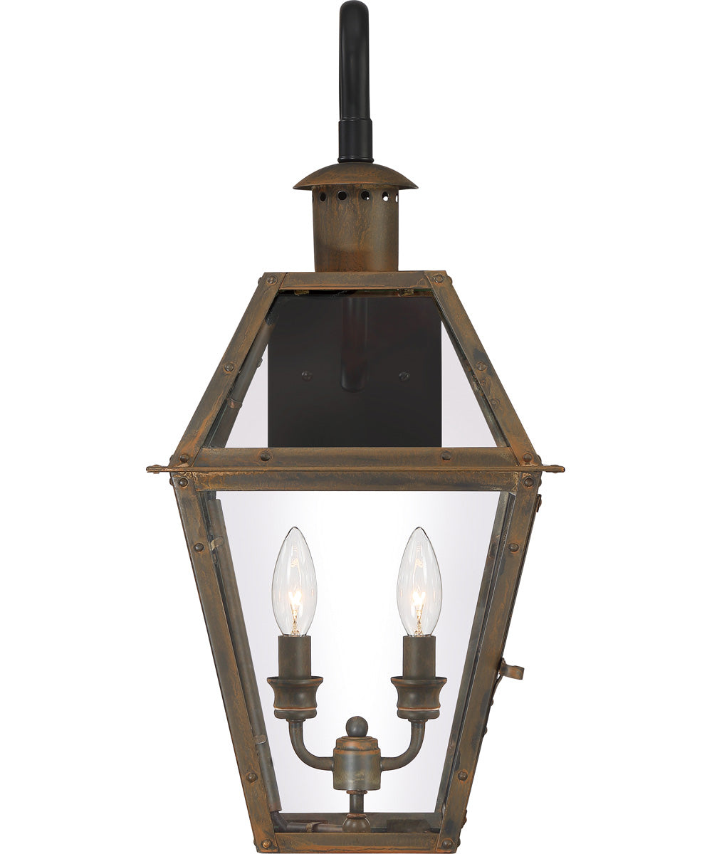 Rue De Royal Large 2-light Outdoor Wall Light Industrial Bronze