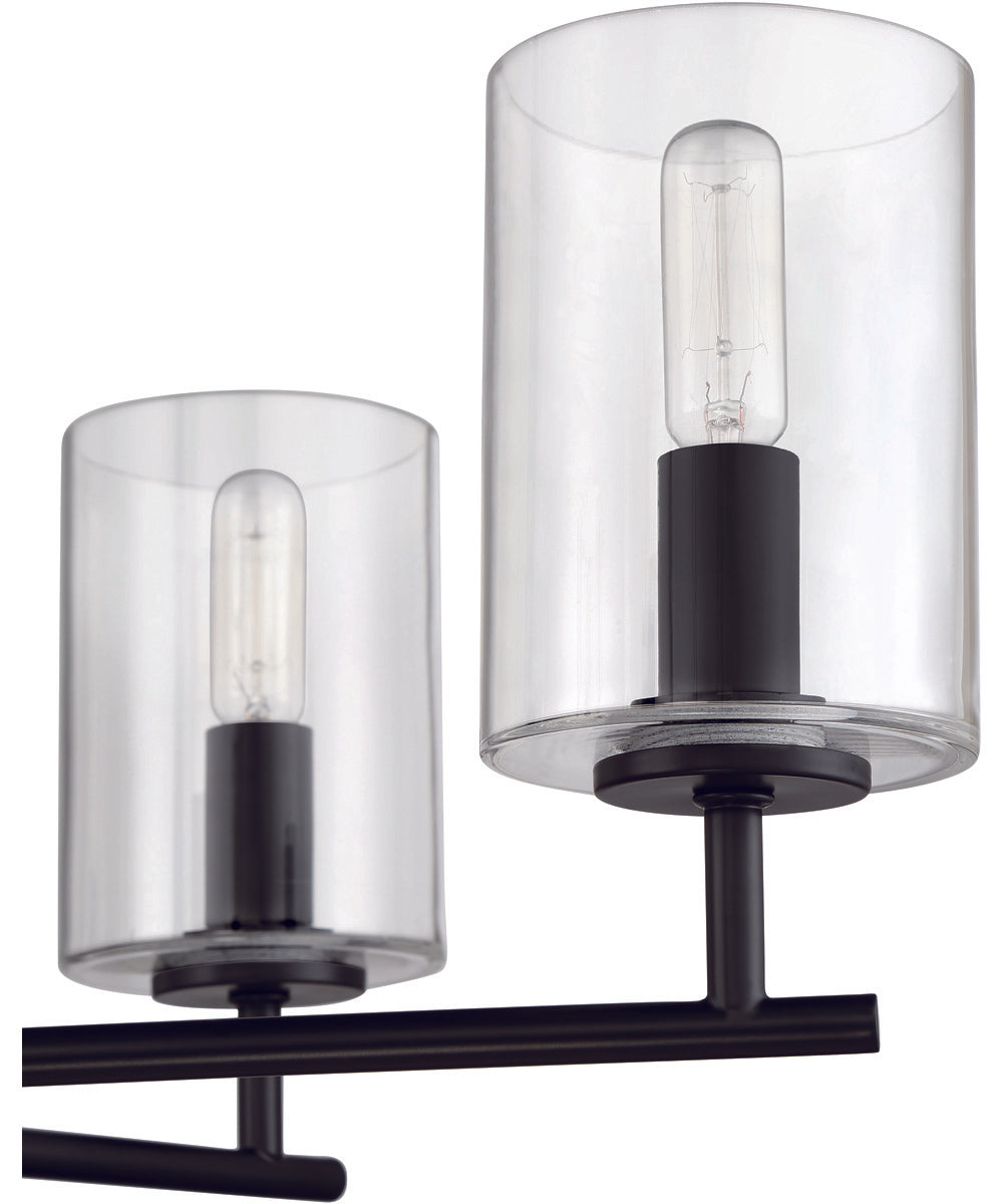 Hailie 6-Light Chandelier Flat Black