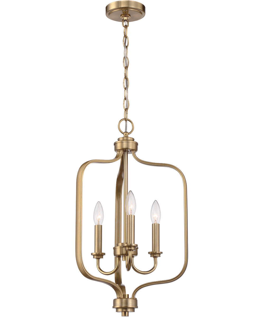 Bolden 3-Light Foyer Satin Brass