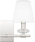 Kelsey Glen Medium 2-light Bath Light Polished Nickel