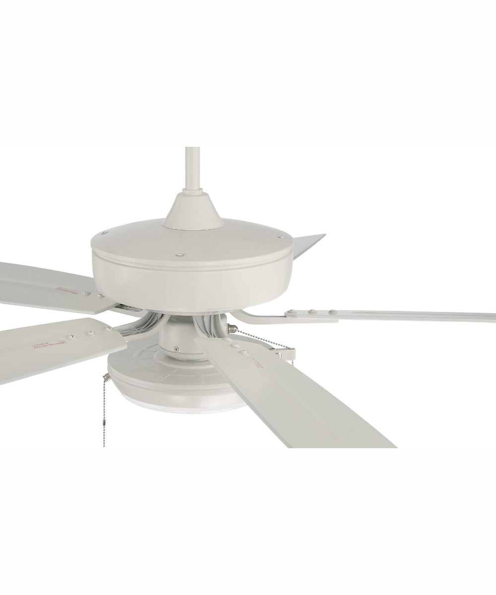 52" Outdoor Pro Plus 119 Pan Light Kit 1-Light Indoor/Outdoor Ceiling Fan White