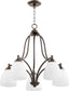 24"W Barkley 5-light Nook Chandelier Oiled Bronze