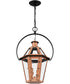 Burdett 2-light Pendant Aged Copper