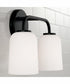 Lawson 2-Light Vanity Matte Black