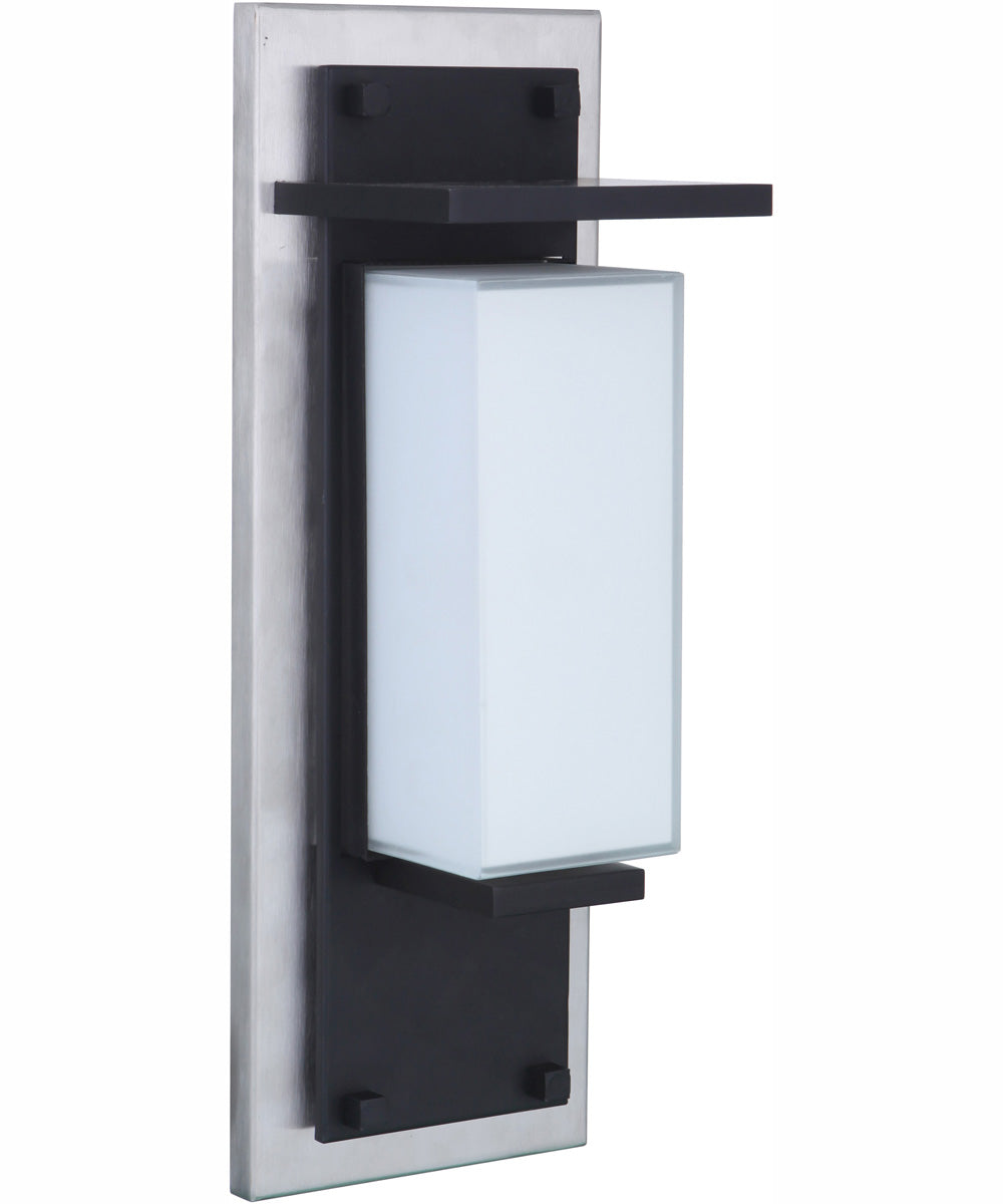 Heights 1-Light Outdoor Wall Lantern Stainless Steel / Midnight