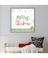 Framed Merry Christmas by Katie Doucette Canvas Wall Art Print (30  W x 30  H), Sylvie Greywash Frame