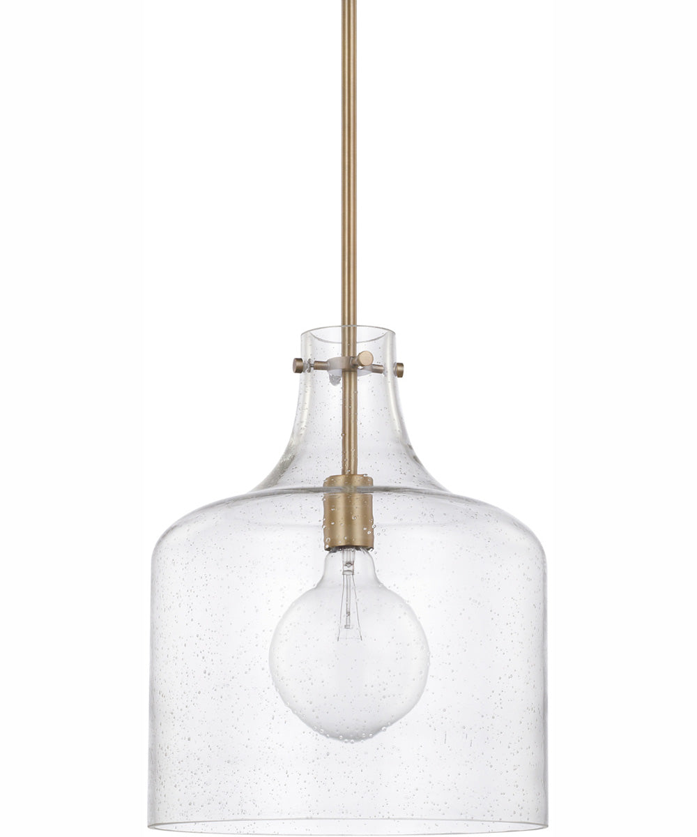 Crawford 1-Light Pendant Aged Brass