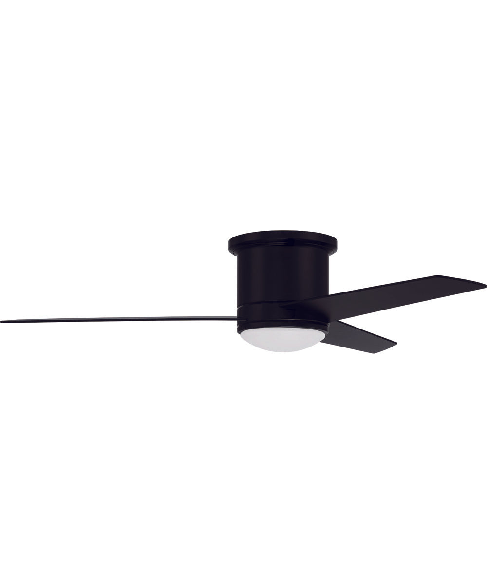 52" Cole 1-Light Ceiling Fan Flat Black