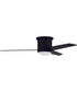 52" Cole 1-Light Ceiling Fan Flat Black