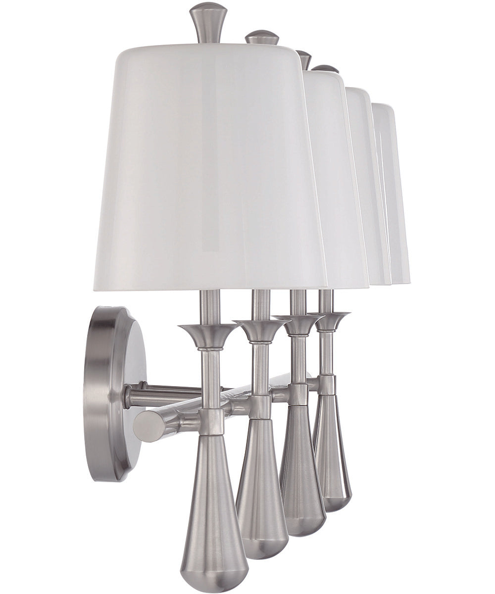 Palmer 4-Light Vanity Brushed Polished Nickel