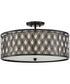 Boutique 4-light Semi Flush Mount Mystic Black