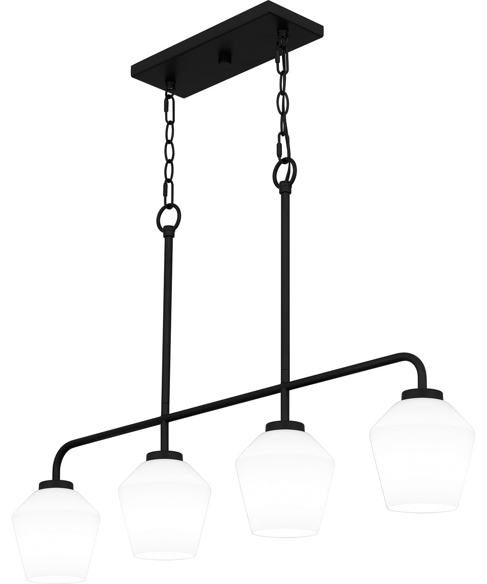 Nielson Medium 4-light Island Light Matte Black