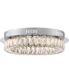 Embrace Large Flush Mount Polished Chrome