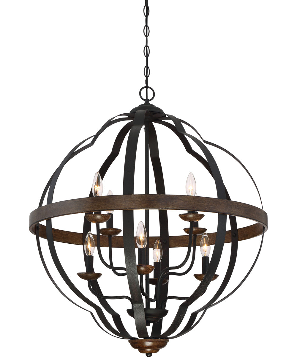 Siren 8-light Pendant Marcado Black