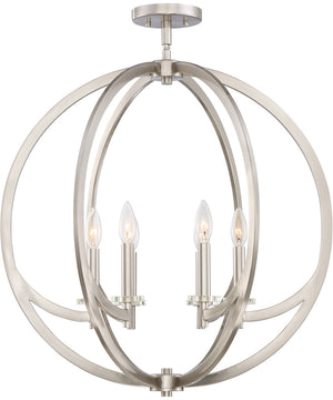 Orion 6-light Semi Flush Mount Brushed Nickel