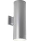 6" Outdoor Up/Down Wall Cylinder Metallic Gray