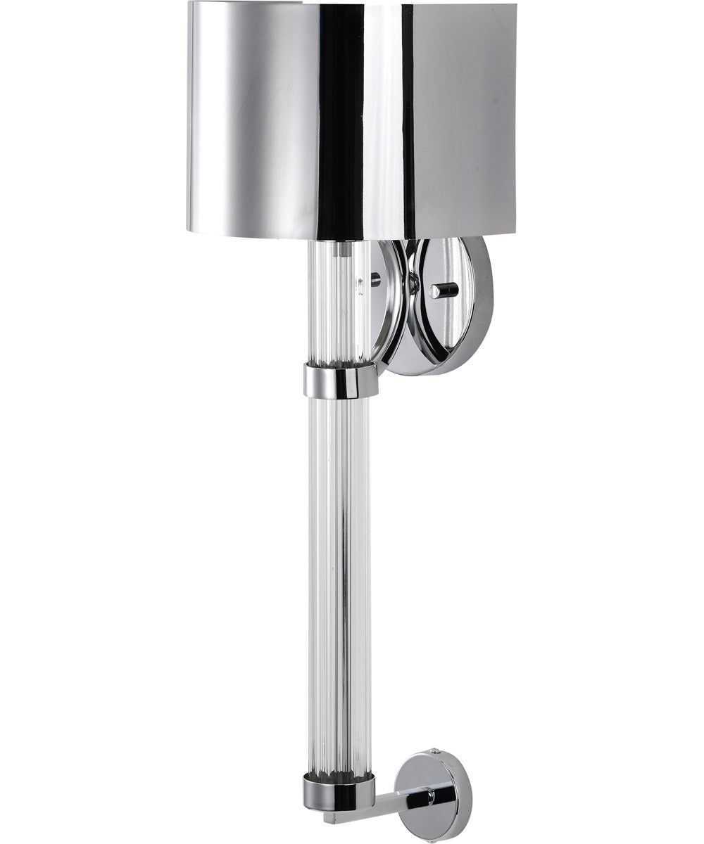 Teagon 1-Light Vanity & Wall Polished Nickel