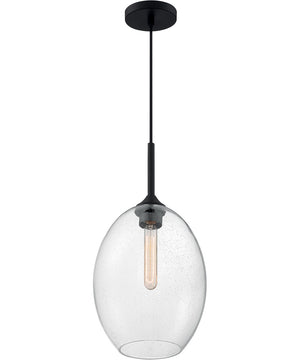 10"W Aria 1-Light Pendant Matte Black