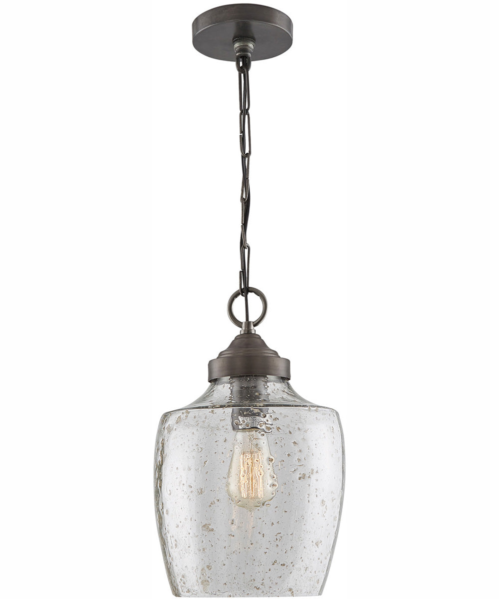 Stoney 1-Light Pendant Dark Pewter