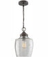 Stoney 1-Light Pendant Dark Pewter