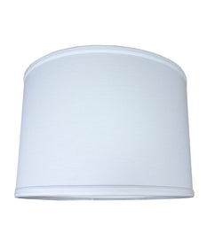 14"W x 10"H Drum Lamp Shade Premium White Linen