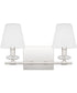 Kelsey Glen Medium 2-light Bath Light Polished Nickel