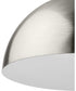 Perimeter 1-Light Mid-Century Modern Pendant with metal Shade Brushed Nickel