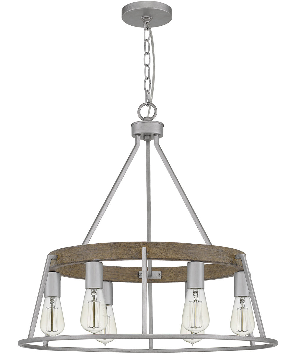Brockton 6-light Chandelier Brushed Silver