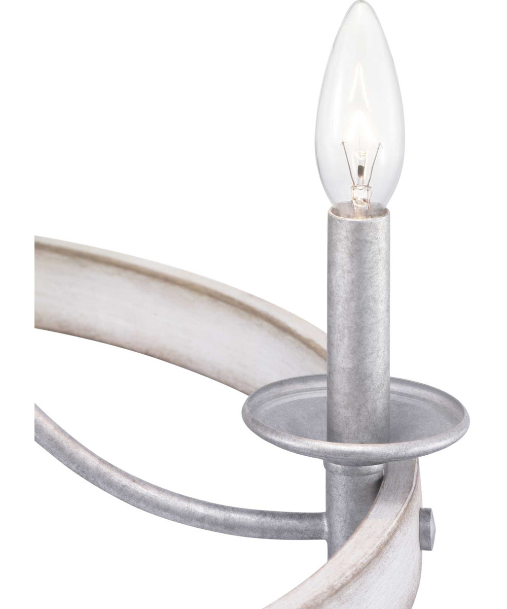 Gulliver 5-Light Coastal Chandelier Light Galvanized Finish