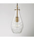 Kier 1-Light Pendant Aged Brass