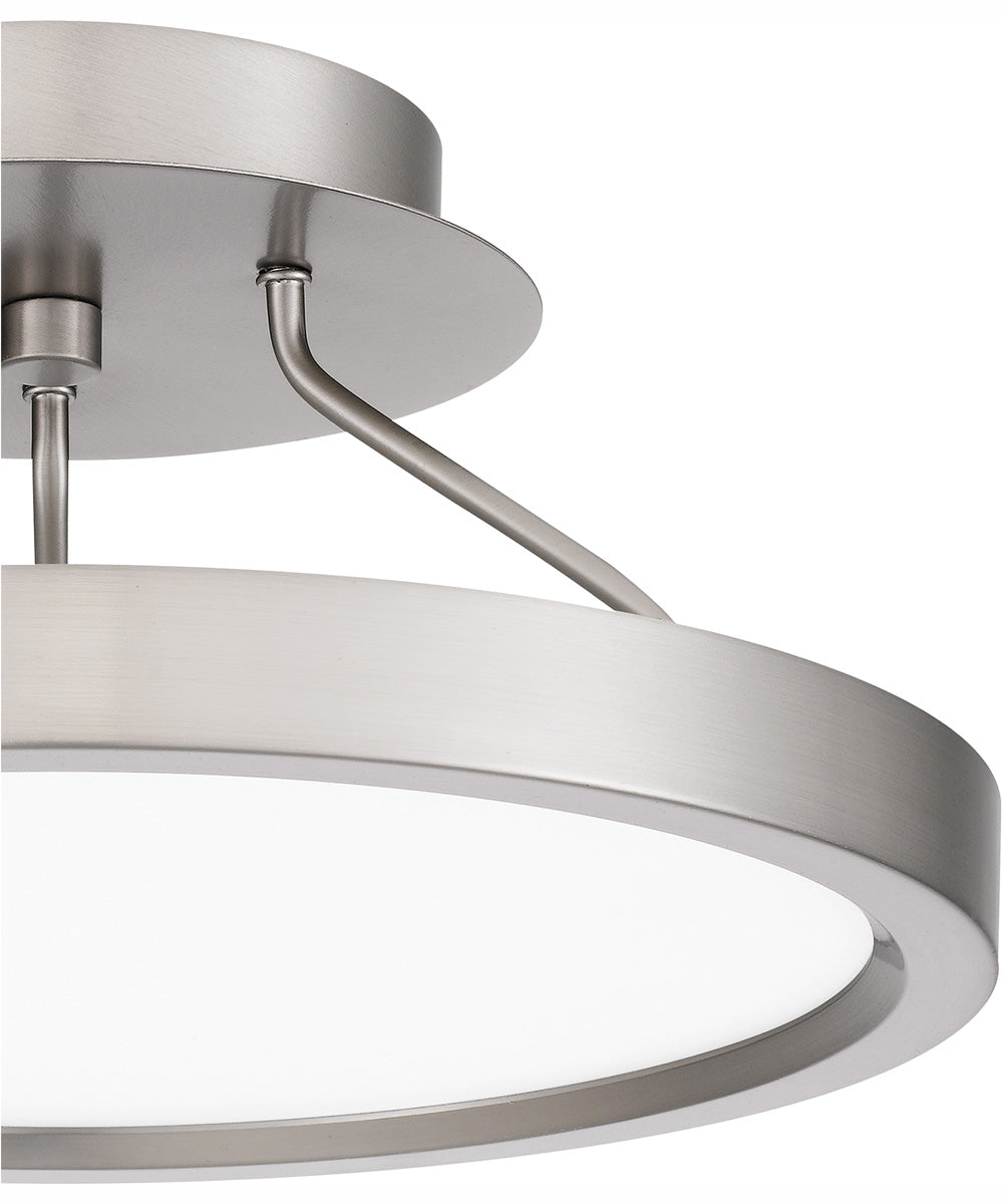 Outskirts Small Semi Flush Mount Brushed Nickel