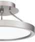 Outskirts Small Semi Flush Mount Brushed Nickel