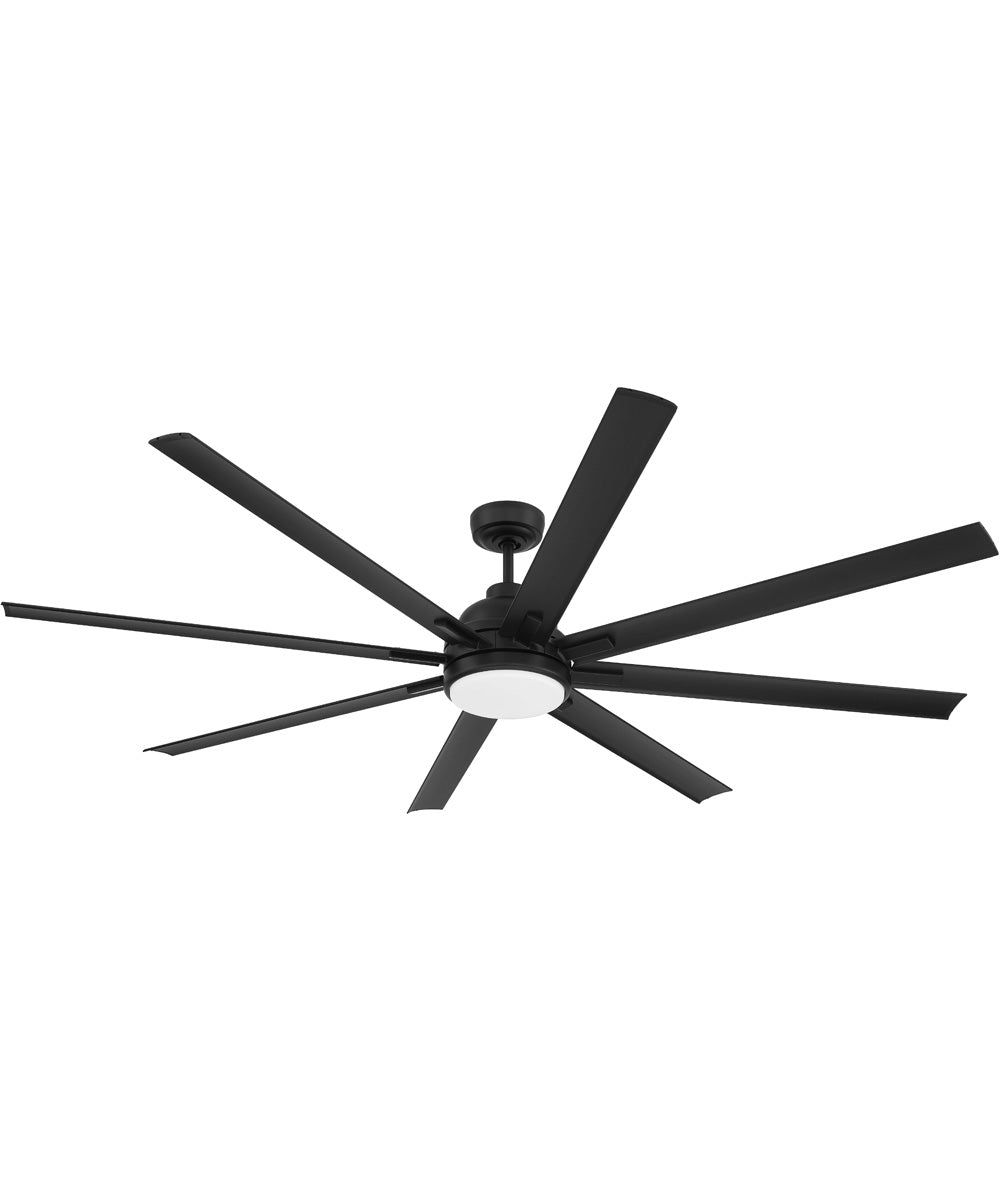 Rush 72" 1-Light Ceiling Fan (Blades Included) Flat Black