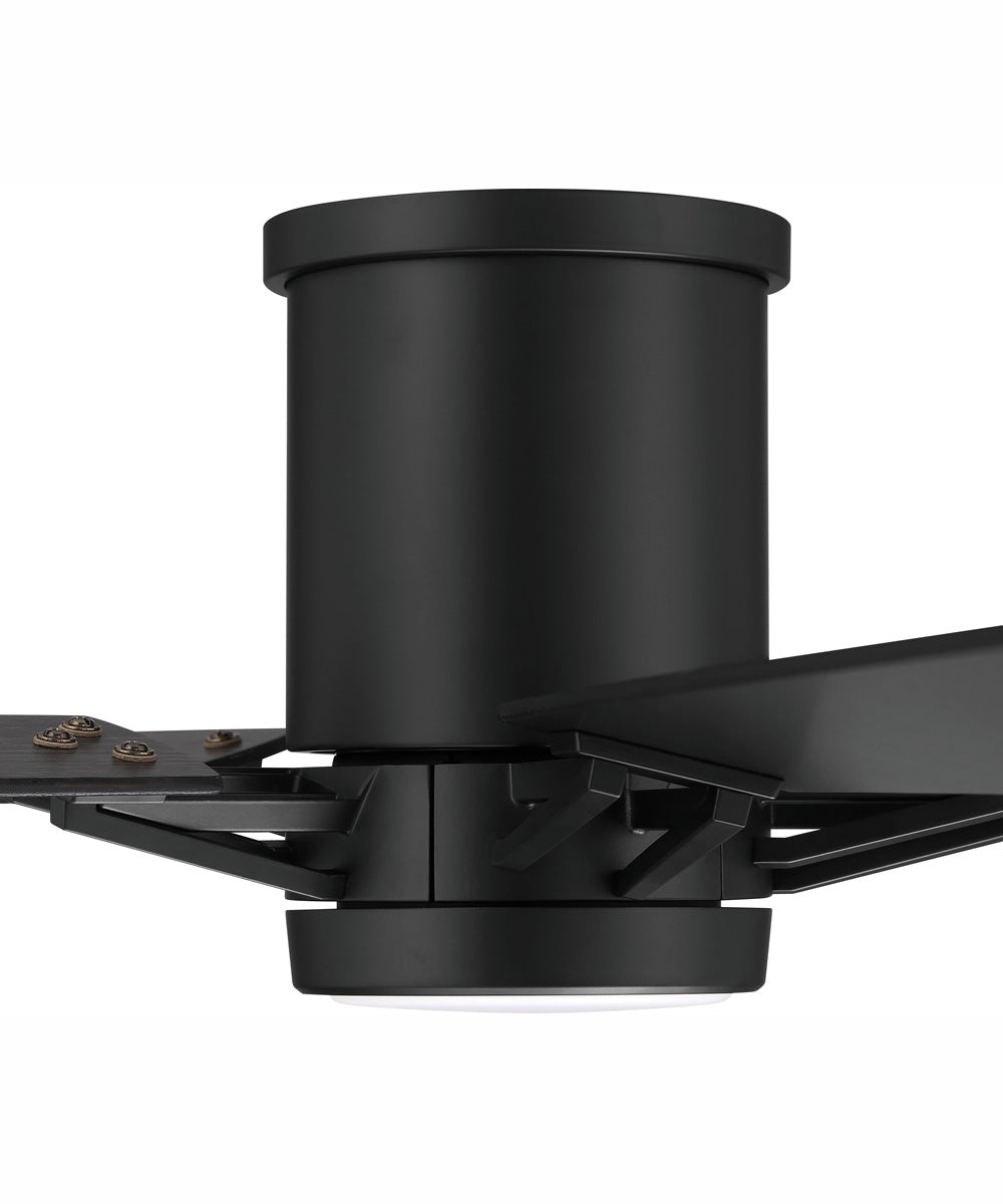 52" Wyatt 1-Light Ceiling Fan Flat Black