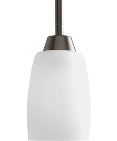 Wisten 1-Light Etched Glass Modern Mini-Pendant Light Antique Bronze