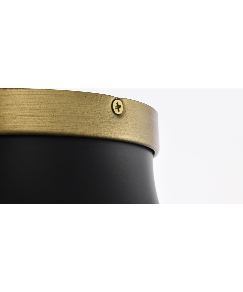 Lafayette 1-Light Close-to-Ceiling Matte Black