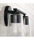 Portman 2-Light Vanity Matte Black