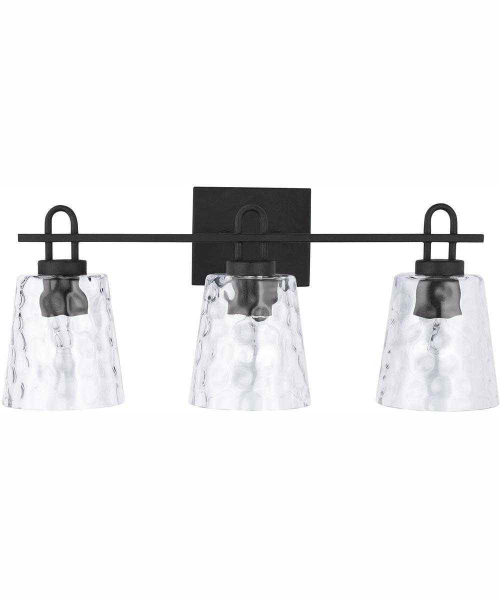 Fenton 3-Light Vanity Black Iron