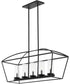 Odeon 5-light Chandelier Matte Black