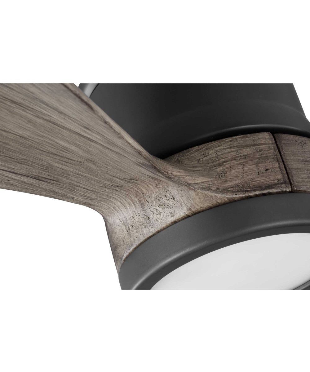 Farris 3-Blade Carved Wood 60" Ceiling Fan Graphite