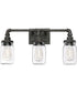 Squire Large 3-light Bath Light Rustic Black