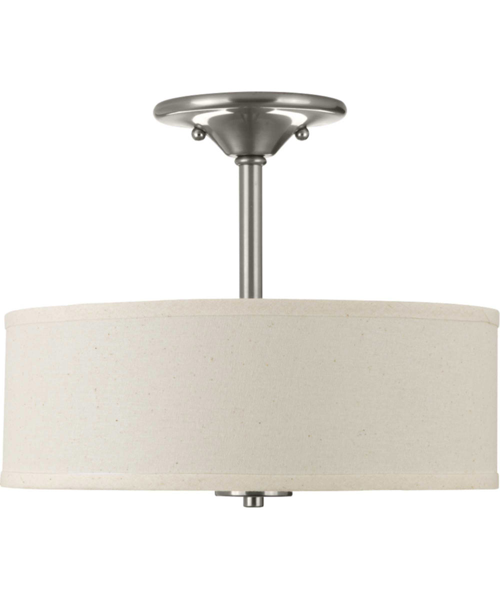 Inspire 2-Light 13" Semi-Flush Brushed Nickel