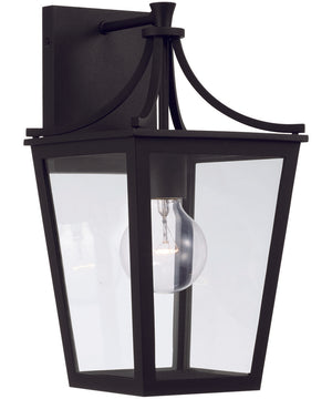 Adair 1-Light Outdoor Wall-Lantern Rain or Shine - Black