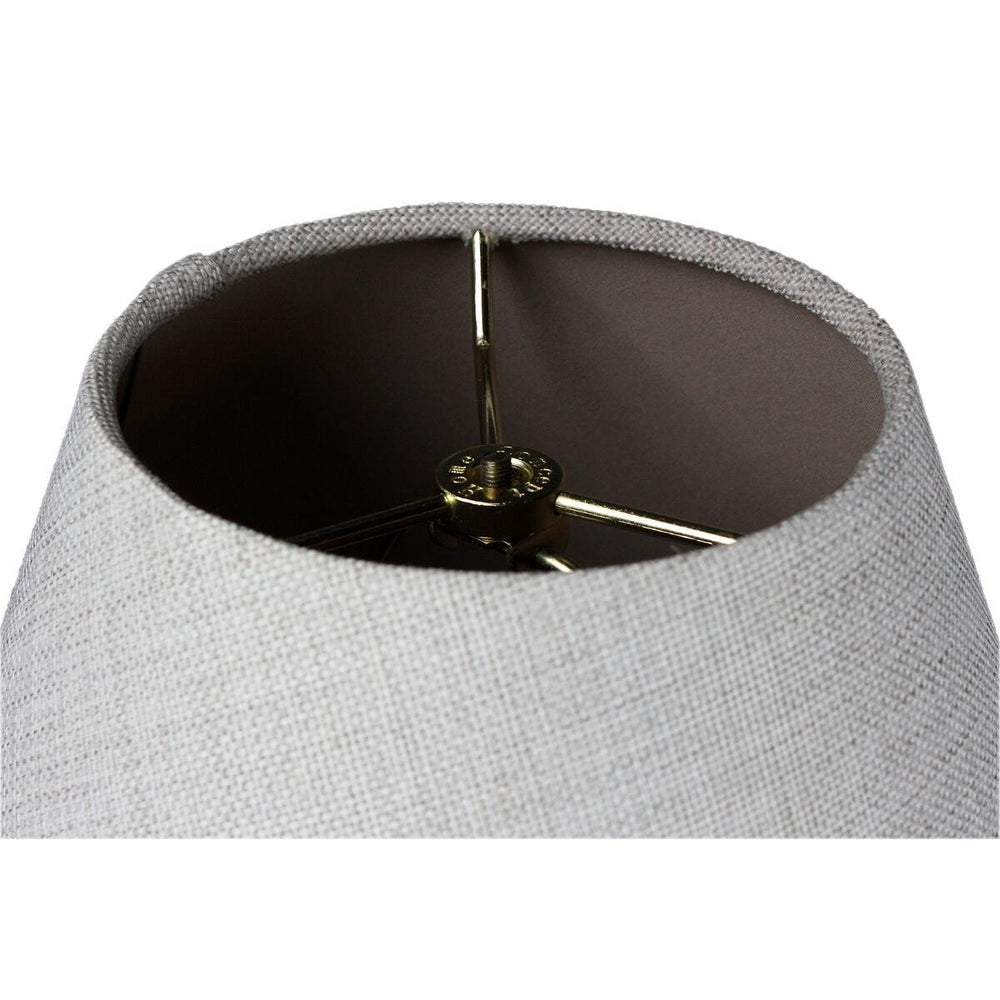 6x12x9 Hard Back Empire Lamp Shade - Khaki Burlap